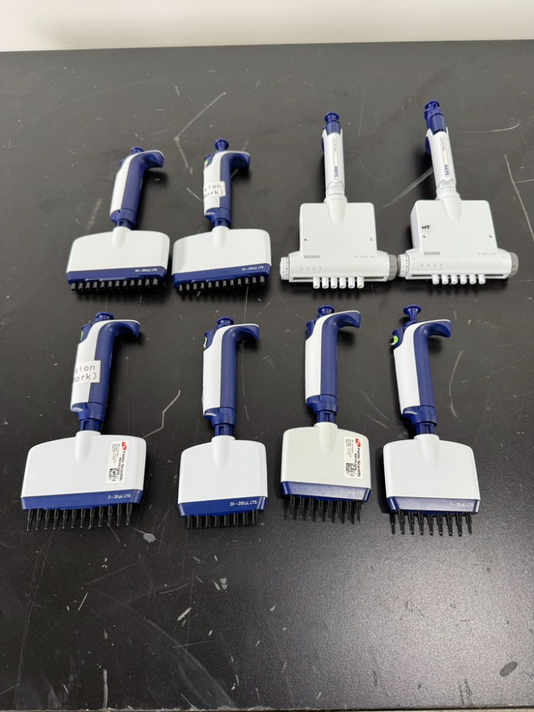 Image of Rainin Pipet-Lite XLS Multichannel Pipettes - Quantity 8